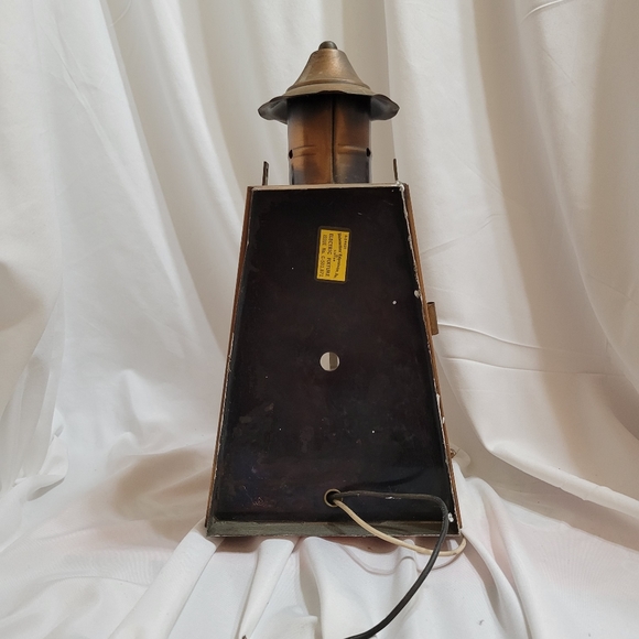 VINTAGE UNDERWRITERS LABORATORIES ELECTRIC LIGHT FIXTURE E-24431 LANTERN STYLE - Picture 5 of 9